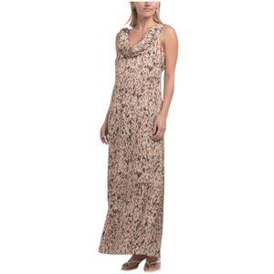 LAUNDRY Sleeveless Cowl Neck Gown